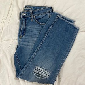 Universal Threads Straight Leg Ripped Jeans